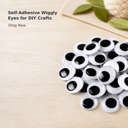 Self-Adhesive Wiggly Eyes for DIY Crafts