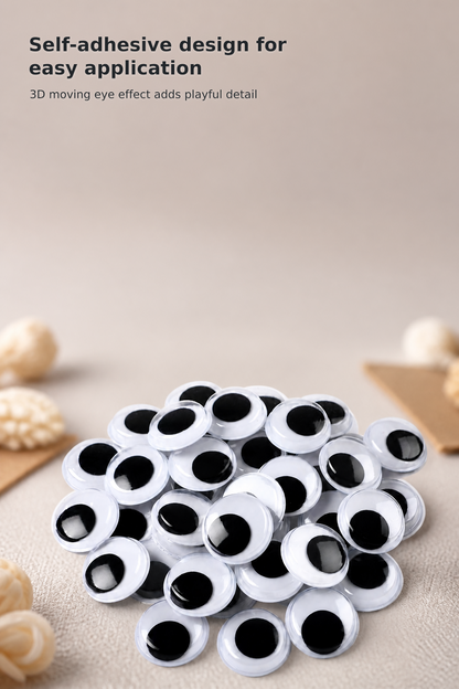 Self-Adhesive Wiggly Eyes for DIY Crafts