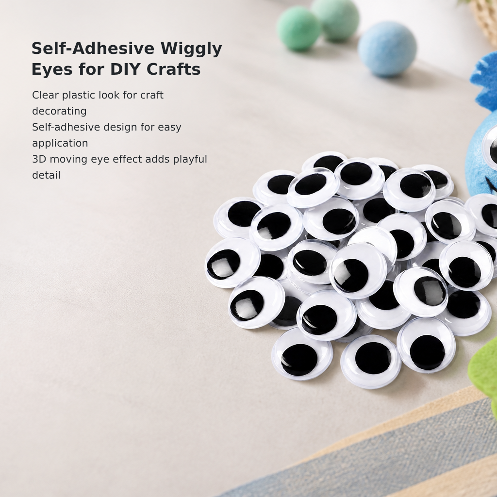 Self-Adhesive Wiggly Eyes for DIY Crafts